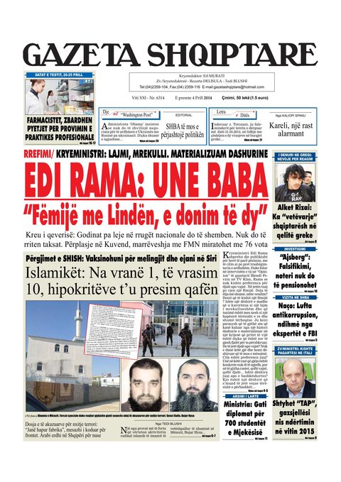 Gazeta Shqiptare 2014-04-04
