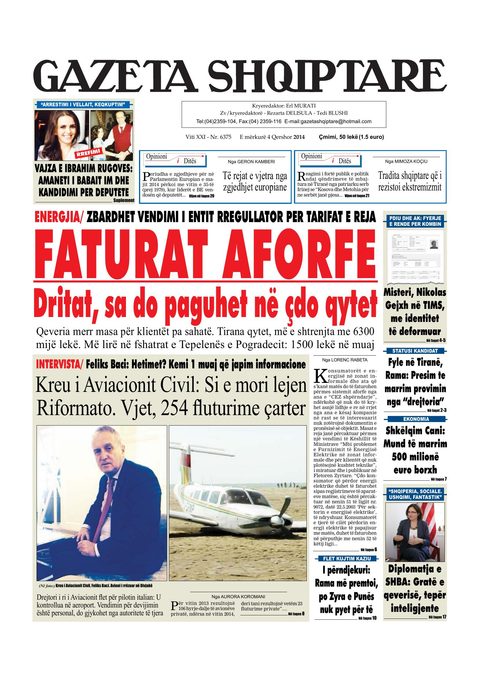 Gazeta Shqiptare 2014-06-04