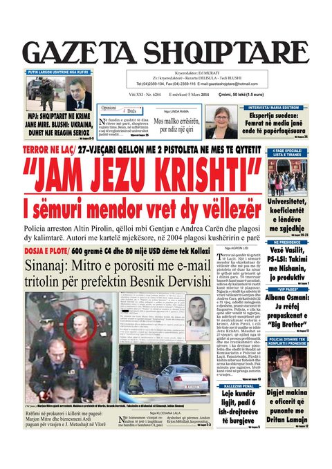 Gazeta Shqiptare 2014-03-05