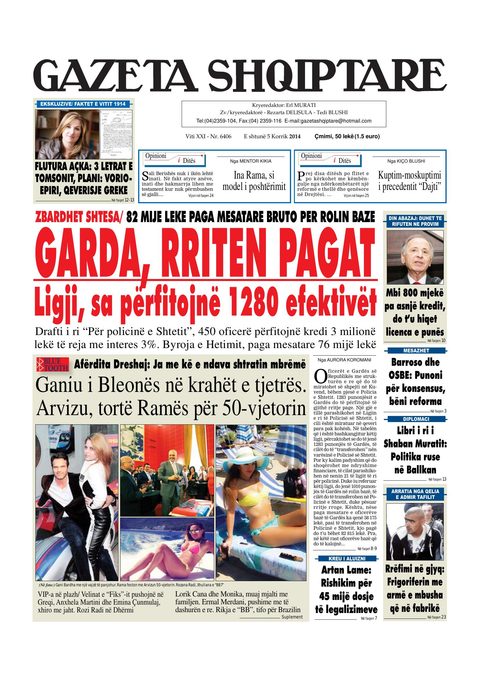 Gazeta Shqiptare 2014-07-05