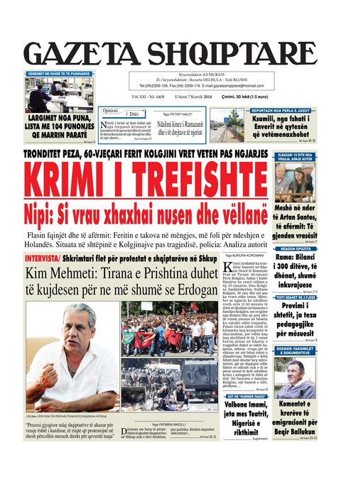 Gazeta Shqiptare 2014-07-07