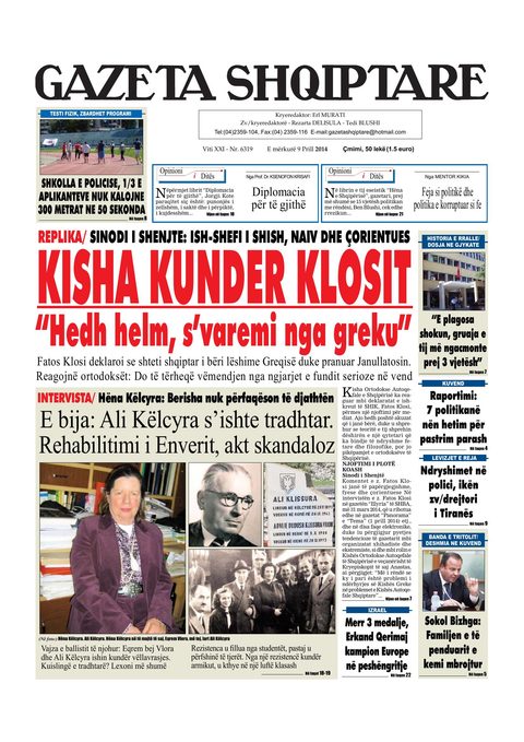 Gazeta Shqiptare 2014-04-09
