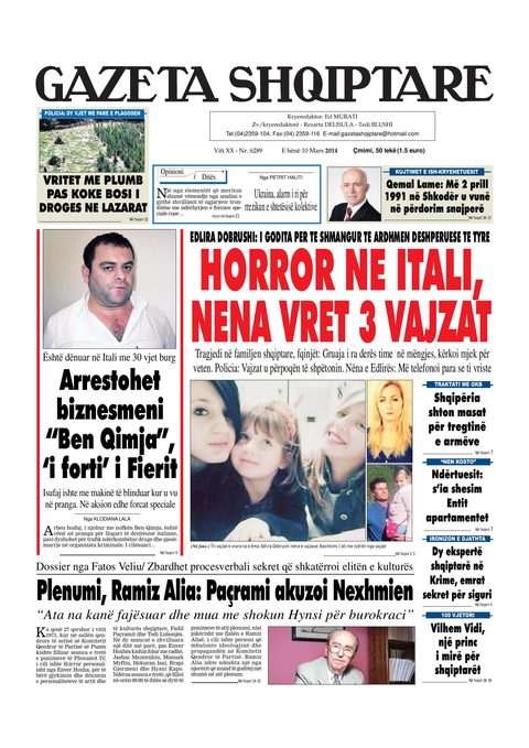 Gazeta Shqiptare 2014-03-10