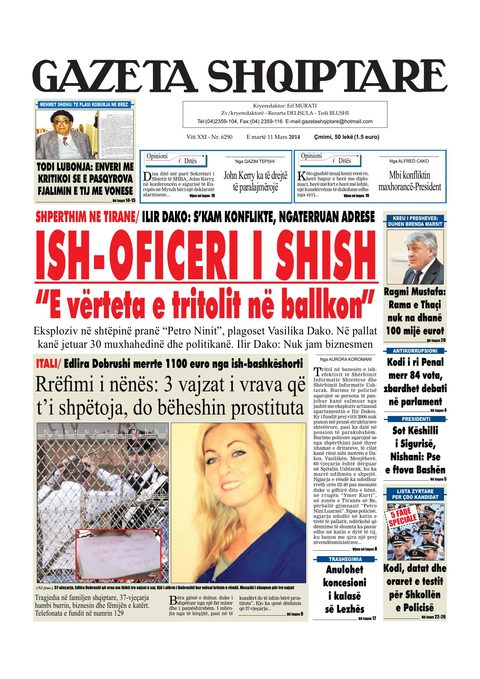 Gazeta Shqiptare 2014-03-11