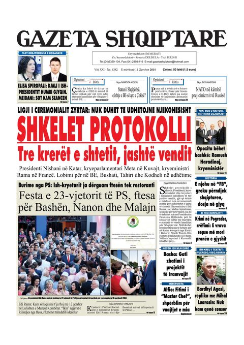 Gazeta Shqiptare 2014-06-11