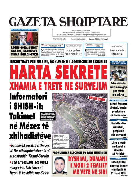 Gazeta Shqiptare 2014-03-13
