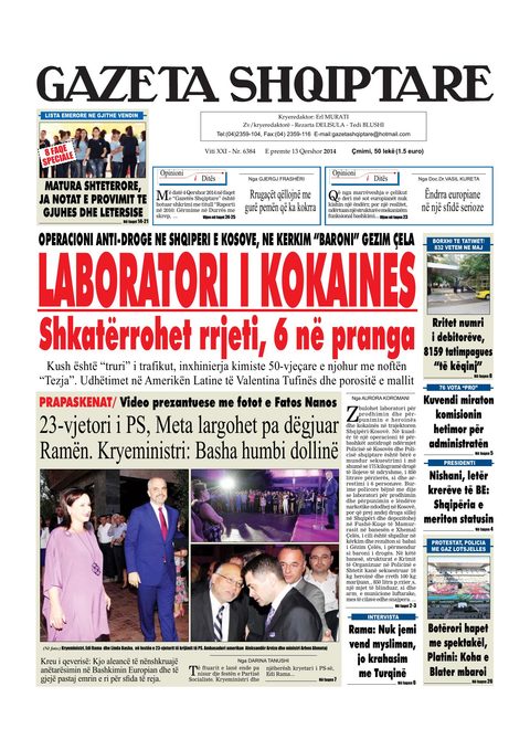 Gazeta Shqiptare 2014-06-13