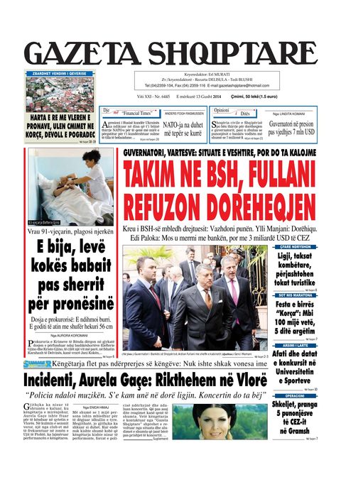 Gazeta Shqiptare 2014-08-13