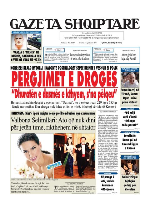 Gazeta Shqiptare 2014-06-16