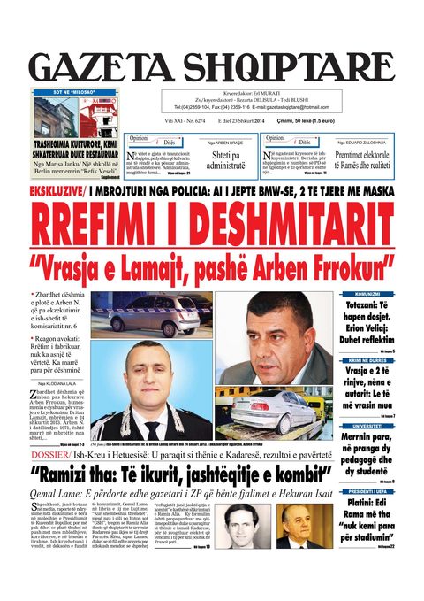 Gazeta Shqiptare 2014-02-23