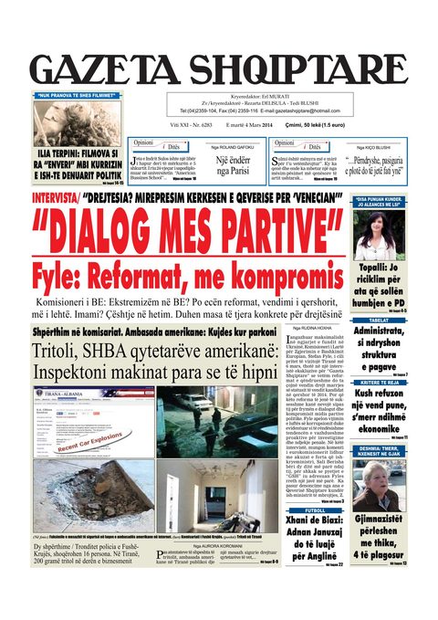 Gazeta Shqiptare 2014-03-04