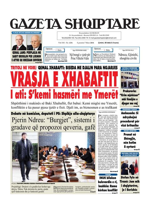 Gazeta Shqiptare 2014-03-07