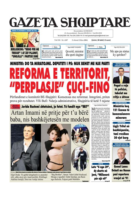 Gazeta Shqiptare 2014-03-08
