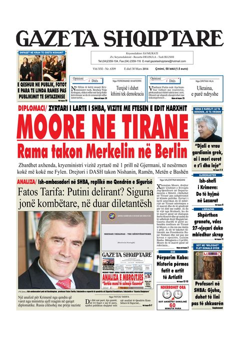 Gazeta Shqiptare 2014-03-30