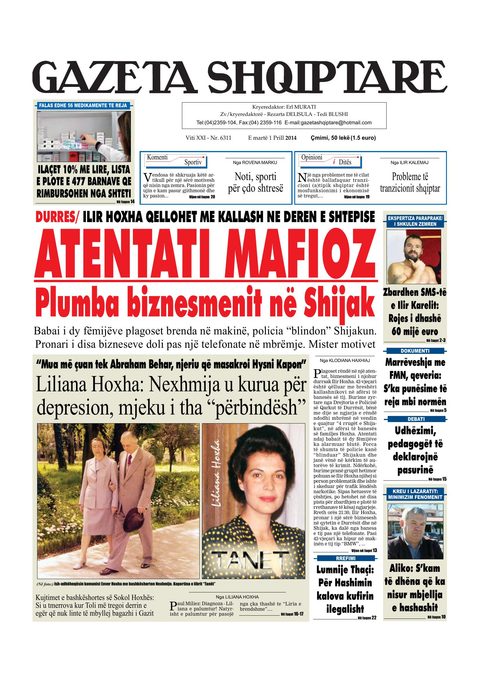 Gazeta Shqiptare 2014-04-01