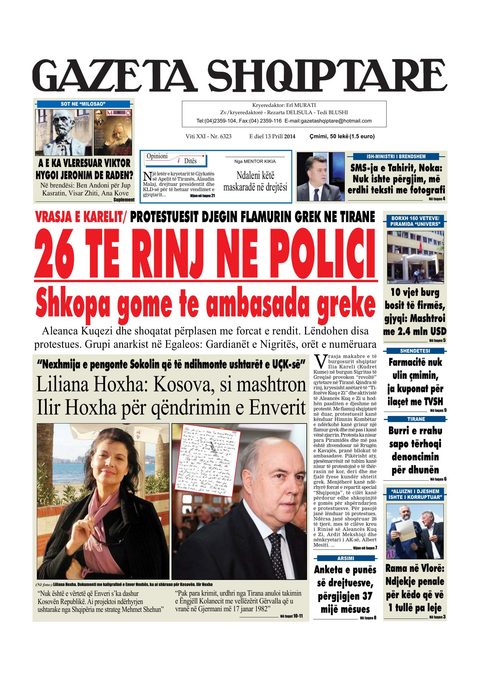 Gazeta Shqiptare 2014-04-13