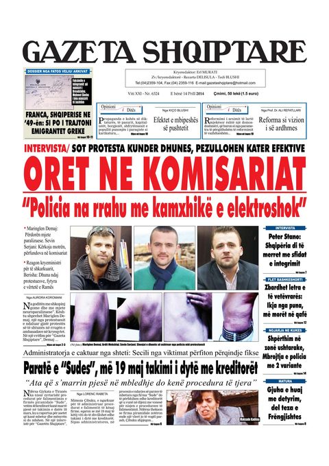 Gazeta Shqiptare 2014-04-14