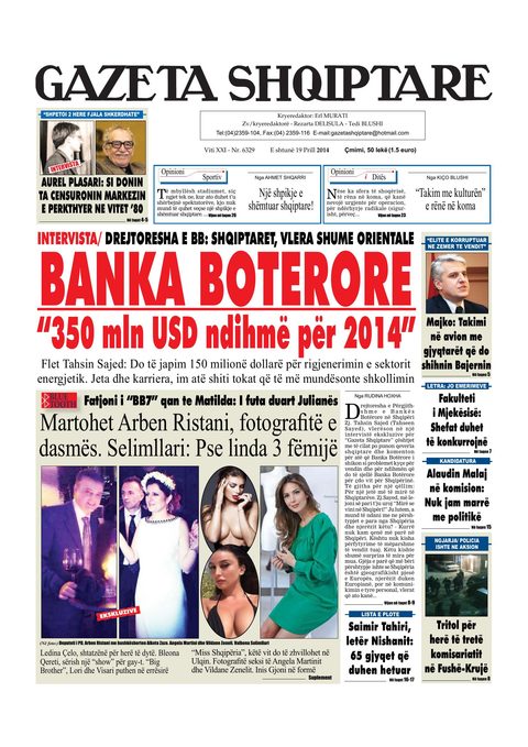 Gazeta Shqiptare 2014-04-19