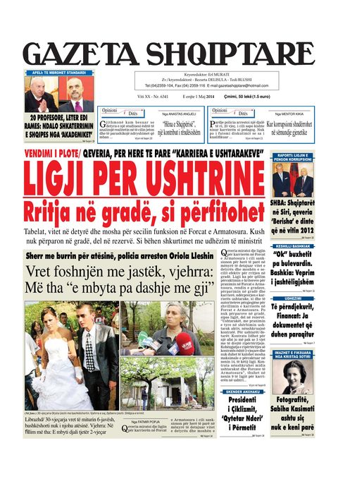 Gazeta Shqiptare 2014-05-01