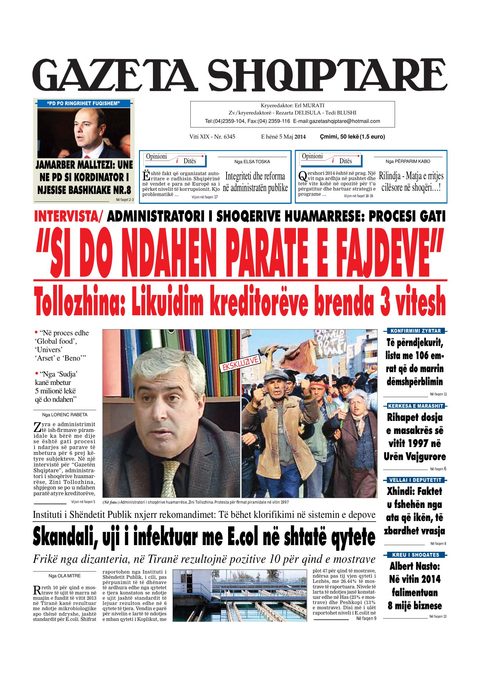 Gazeta Shqiptare 2014-05-05