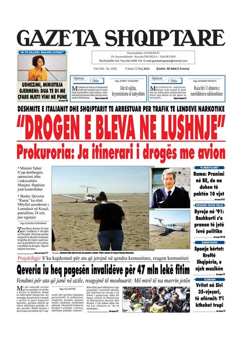 Gazeta Shqiptare 2014-05-12