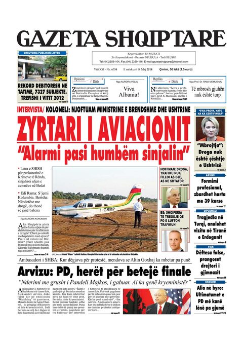 Gazeta Shqiptare 2014-05-14