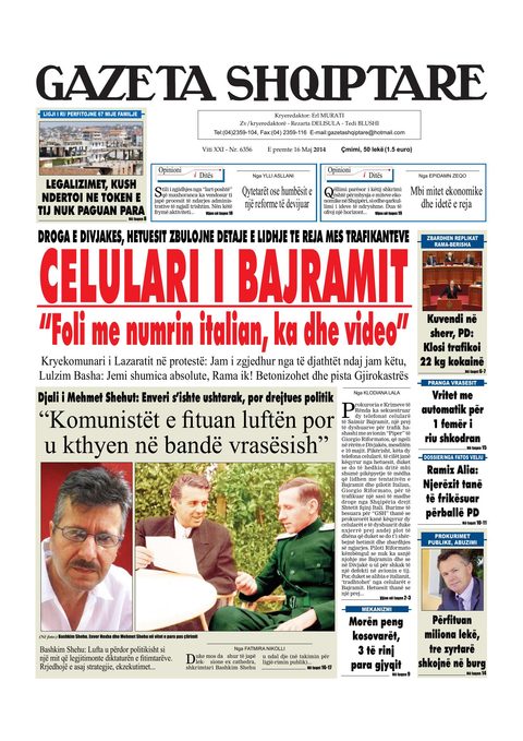 Gazeta Shqiptare 2014-05-16