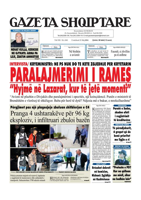 Gazeta Shqiptare 2014-05-21