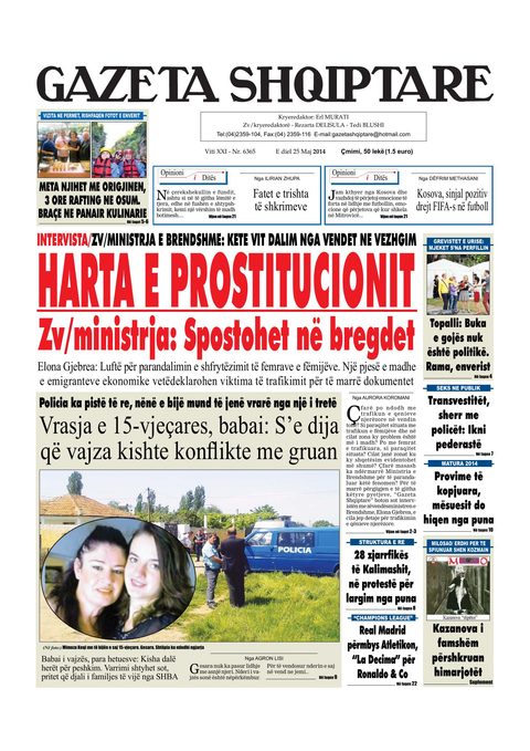 Gazeta Shqiptare 2014-05-25