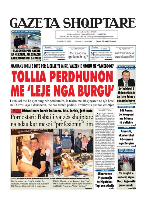 Gazeta Shqiptare 2014-01-18