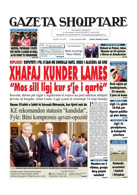 Gazeta Shqiptare 2014-06-05