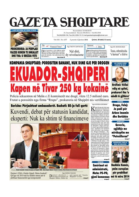Gazeta Shqiptare 2014-06-06