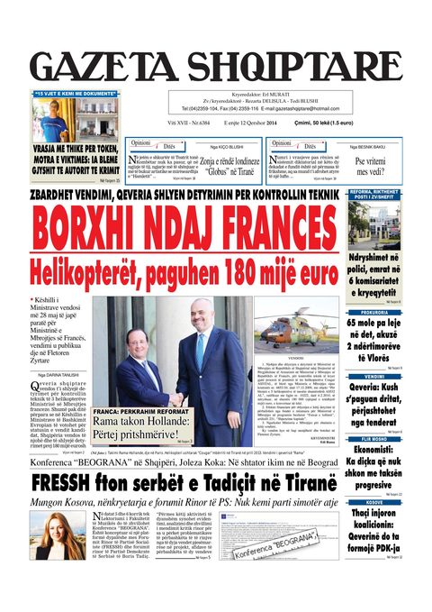 Gazeta Shqiptare 2014-06-12