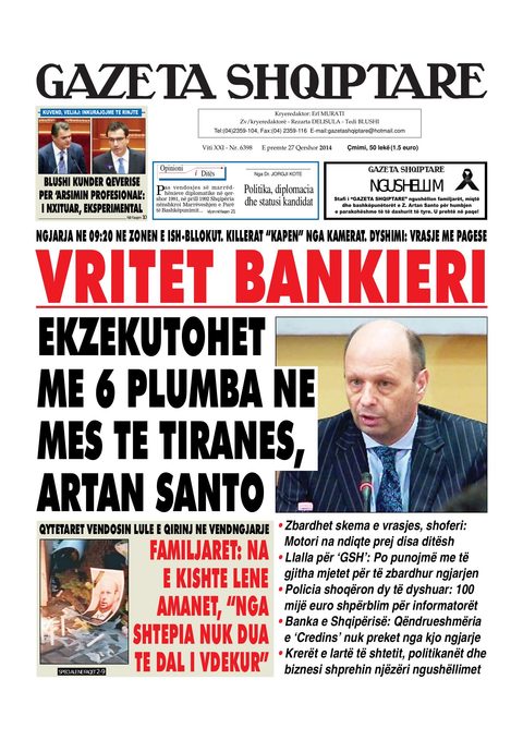 Gazeta Shqiptare 2014-06-27