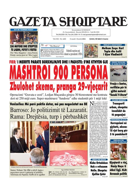 Gazeta Shqiptare 2014-07-01