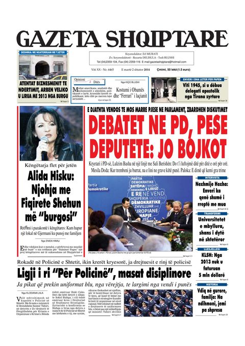 Gazeta Shqiptare 2014-09-02