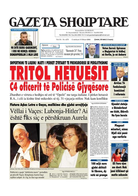 Gazeta Shqiptare 2014-02-19