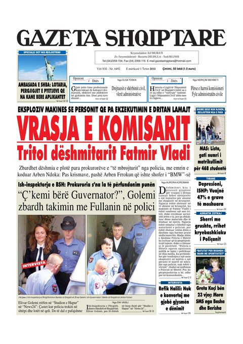 Gazeta Shqiptare 2014-10-01
