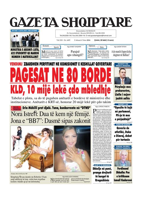 Gazeta Shqiptare 2014-10-04