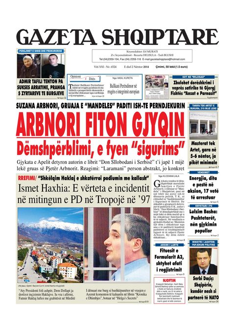 Gazeta Shqiptare 2014-11-02