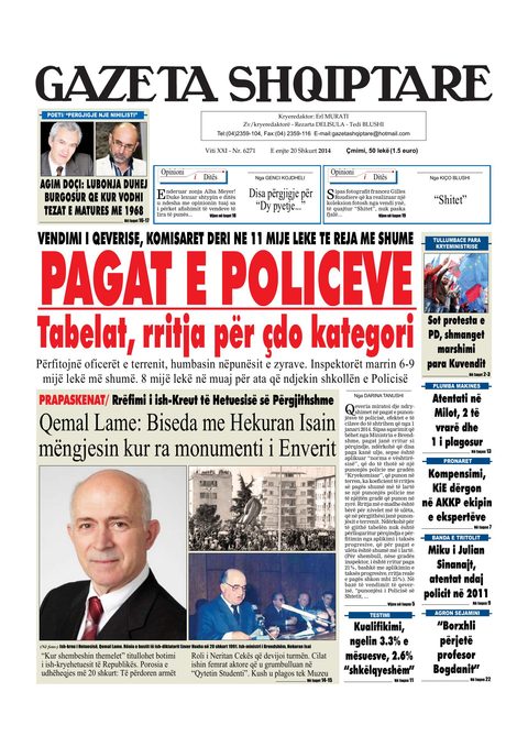 Gazeta Shqiptare 2014-02-20