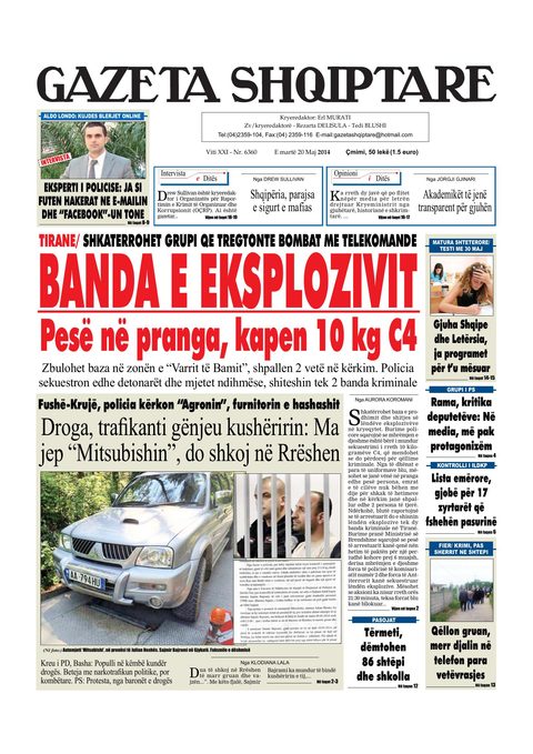 Gazeta Shqiptare 2014-05-20