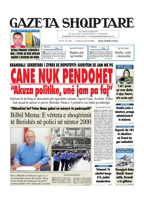 Gazeta Shqiptare 2014-08-20