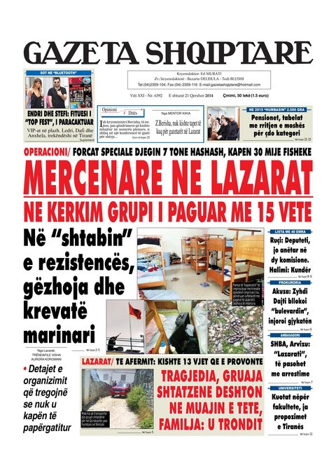 Gazeta Shqiptare 2014-06-21