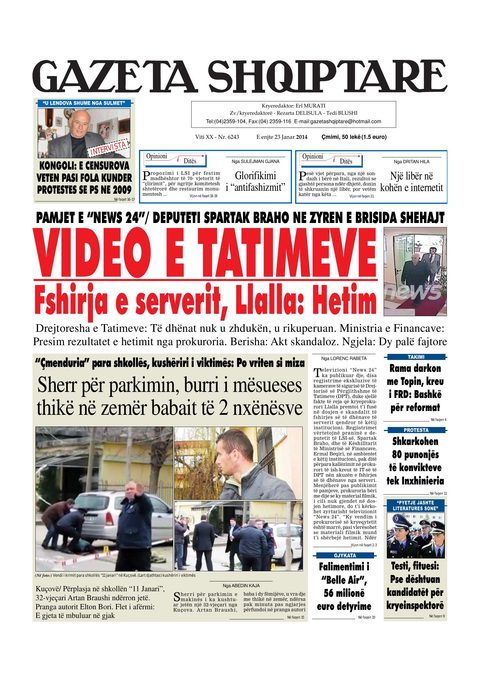 Gazeta Shqiptare 2014-01-23