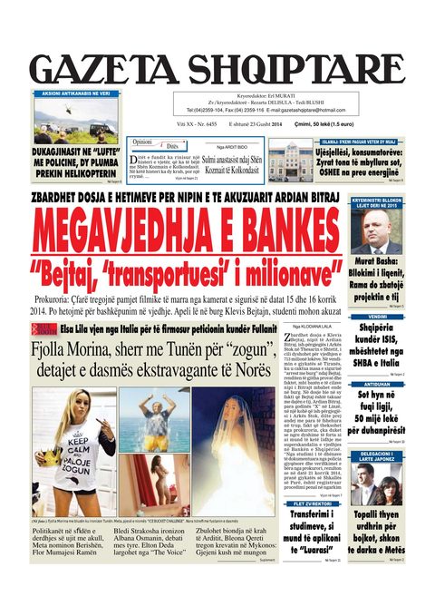 Gazeta Shqiptare 2014-08-23
