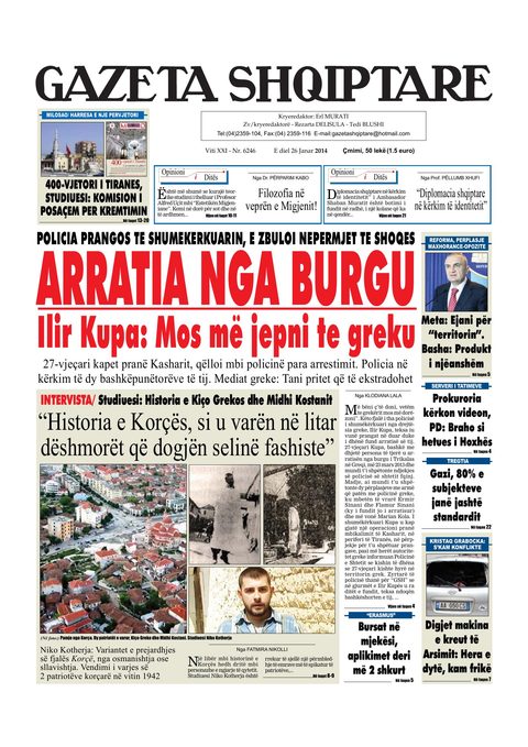Gazeta Shqiptare 2014-01-26