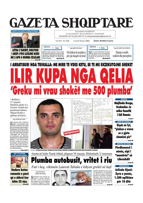 Gazeta Shqiptare 2014-01-28
