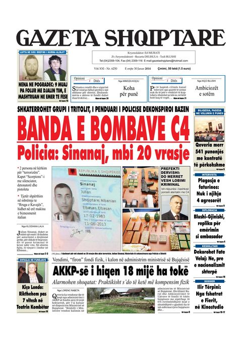 Gazeta Shqiptare 2014-01-30