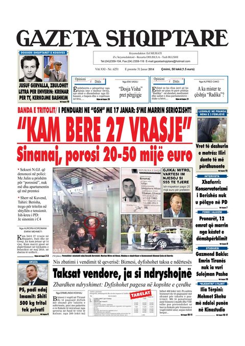 Gazeta Shqiptare 2014-01-31